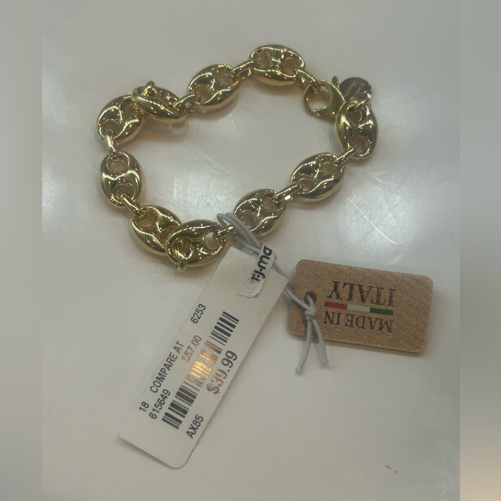 Mia Fiore 18k Plated Bronze Gold Chain Bracelet